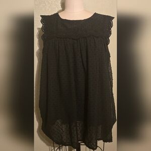 Black Swiss Dot Size 2X